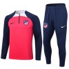 Atlético Madrid Quarter Zip Trenings Collegegenser Set 23-24 Rød - Herre